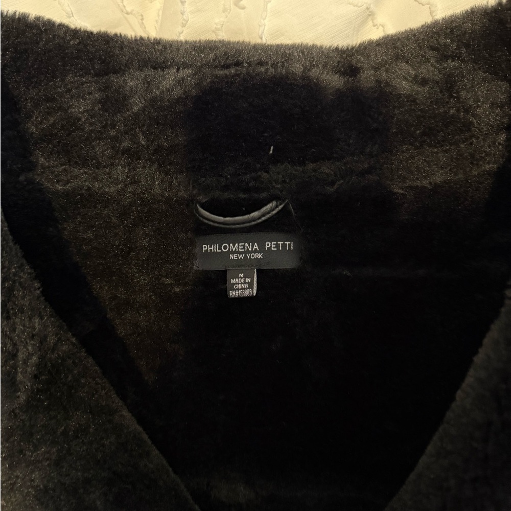 Black Shearling Jacket - image 3